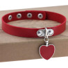 Joy Jewels Ras de cou Punk Heart Rouge